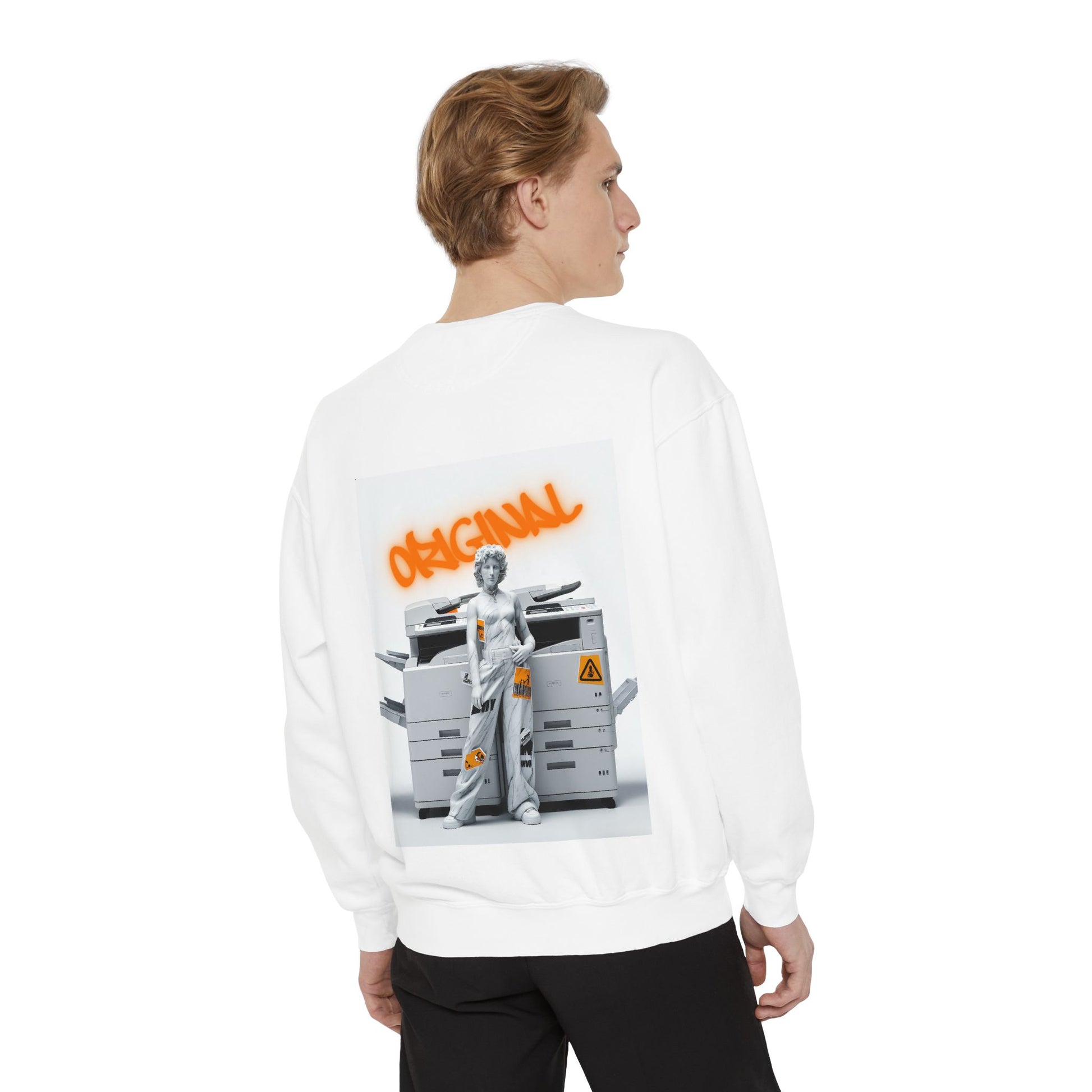 Moodly "Be Yourself" Unisex Garment-Dyed Sweatshirt – Celebrate Your Unique Self