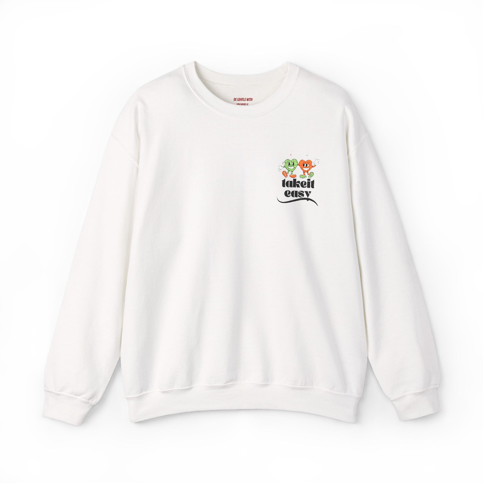 Moodly "Take It Easy" Unisex Heavy Blend™ Crewneck Sweatshirt – Stylish Comfort for Mental Health Awareness