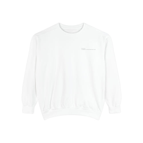 Moodly "Be Yourself" Unisex Garment-Dyed Sweatshirt – Celebrate Your Unique Self