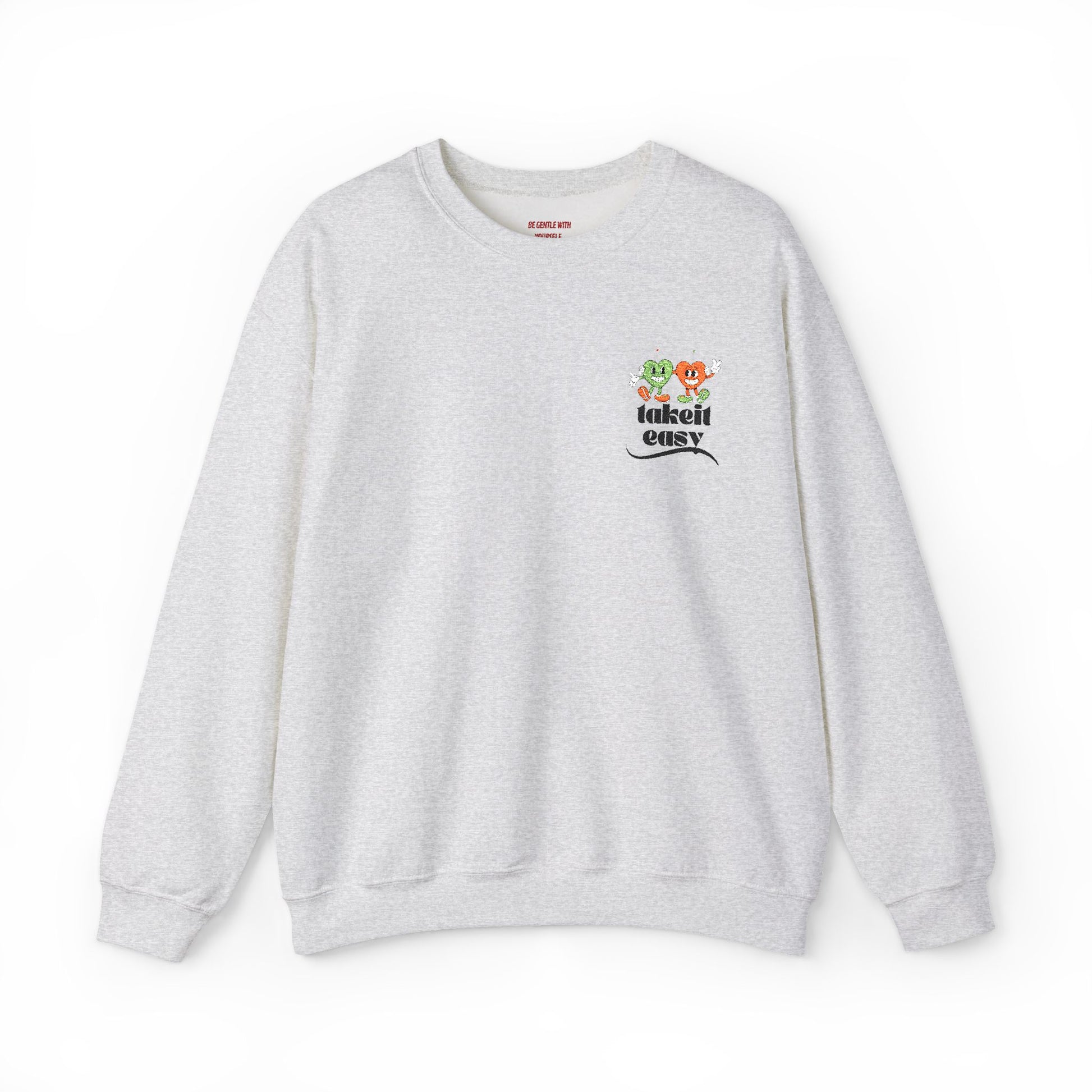 Moodly "Take It Easy" Unisex Heavy Blend™ Crewneck Sweatshirt – Stylish Comfort for Mental Health Awareness